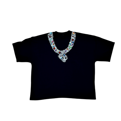 Iced Out Silver Tee (GEMS)