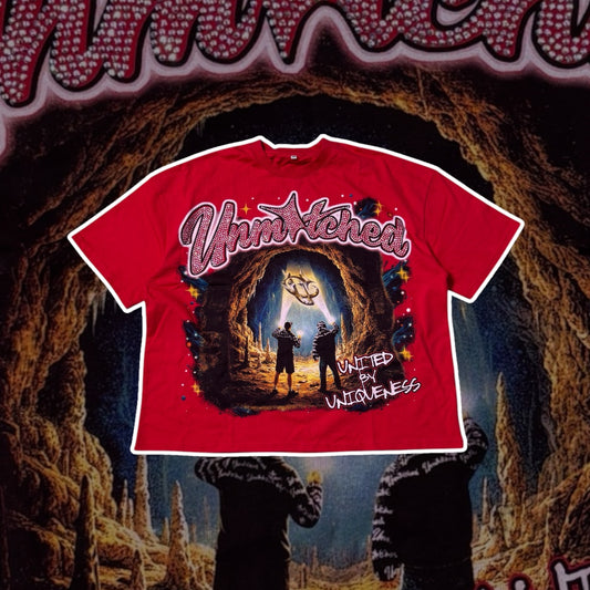 'New Beginnings' Red Rhinestone Tee